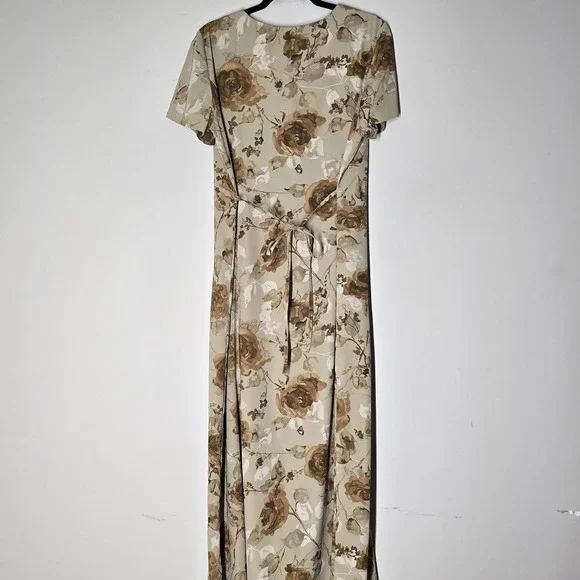 Vtg 90s Norton McNaughton Floral Button Front Maxi Dress Size 12 Cottage Classic - Picture 6 of 6